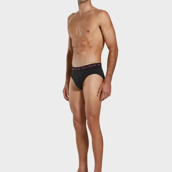 Pair of Thieves Men's 3pk Super Fit Briefs - Solid Black image {3}