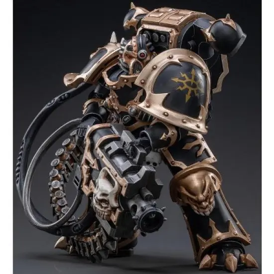 Marine 04 Black Legion Havocs 1/18 Scale | Warhammer 40K | Joy Toy Action figures image {3}