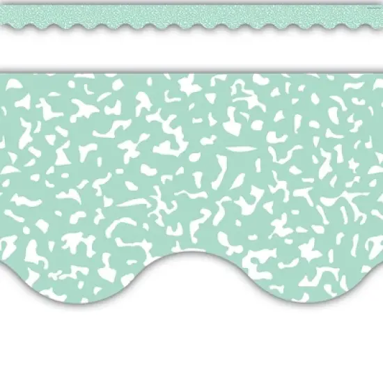 Teacher Created Resources&reg; Composition Green Scalloped Border Trim, 35 Feet Per Pack, 6 Packs image {2}