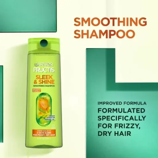 Garnier Fructis Sleek & Shine Fortifying Shampoo for Frizzy Hair image {2}