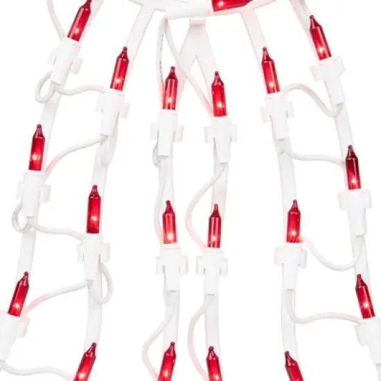 Northlight Lighted Bow Christmas Window Silhouette Decoration - 14" - Red image {5}