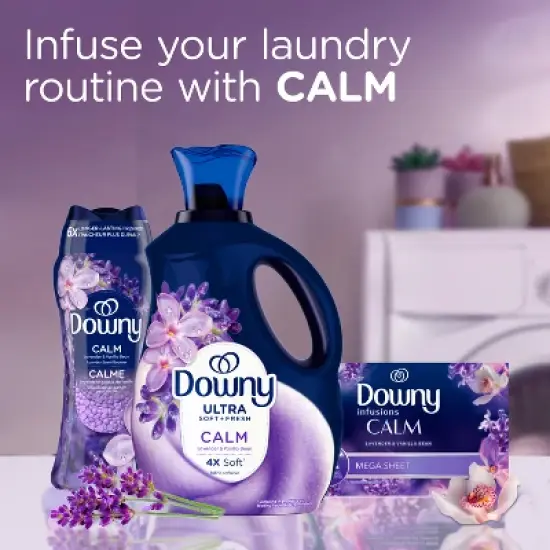 Downy Ultra Soft + Calm Lavender & Vanilla Beans Liquid Fabric Softener image {8}