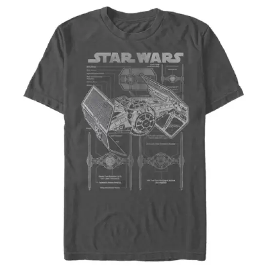 Men's Star Wars TIE Fighterprint T-Shirt image {13}