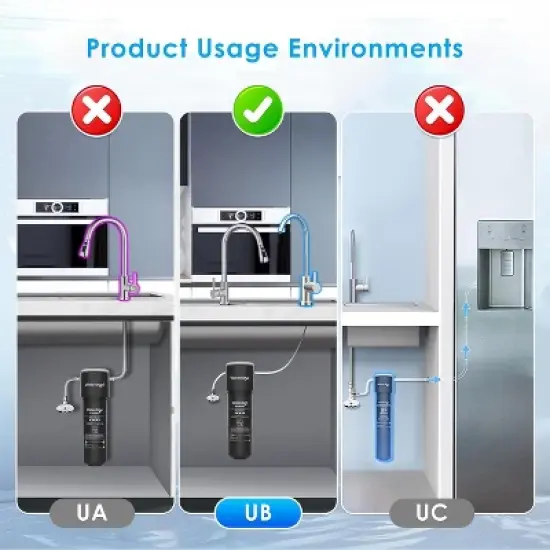 Waterdrop 15UB Under Sink Water Filter, Under Sink Water Filtration System for 2 Years image {5}