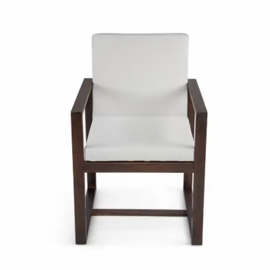 FIONECA Patio Dining Set with Table & Chairs, Removable Cushions, Dark Brown Outdoor Furniture for Backyard, Garden & Patio image {12}