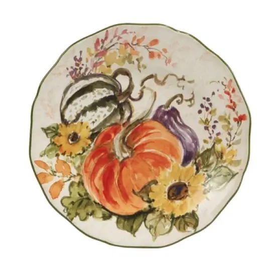Set of 4 Harvest Morning Dessert Plates - Certified International image {4}