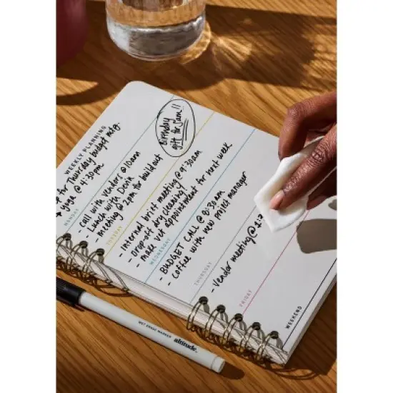 Altitude 160pg Ruled Journal 6"x8" With Erasable Cover And Wet Erase Marker image {9}