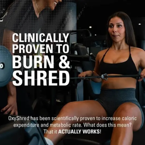 EHPlabs OxyShred Thermogenic Fat Burner - Pre-Workout Powder w/ L-Glutamine, L-Carnitine, Metabolism Booster, Weight Loss, Bahama Breeze, 60 Servings image {4}