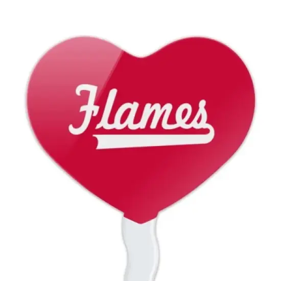 UIC Secondary Logo Heart Love Cupcake Picks Toppers Decoration Set of 6 image {1}