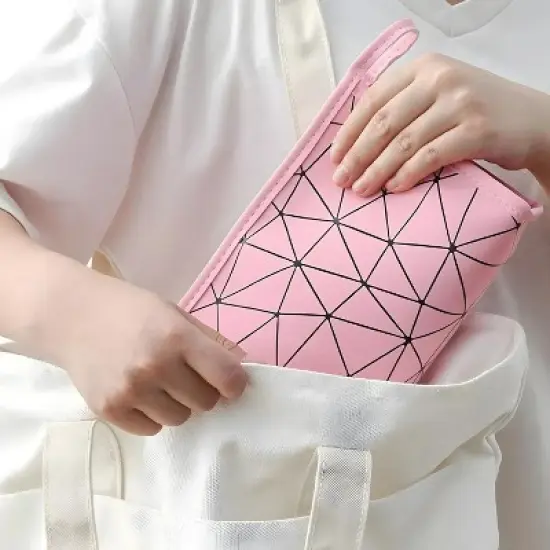 Kitcheniva PU Leather Makeup Pouch Bag Organizer image {2}