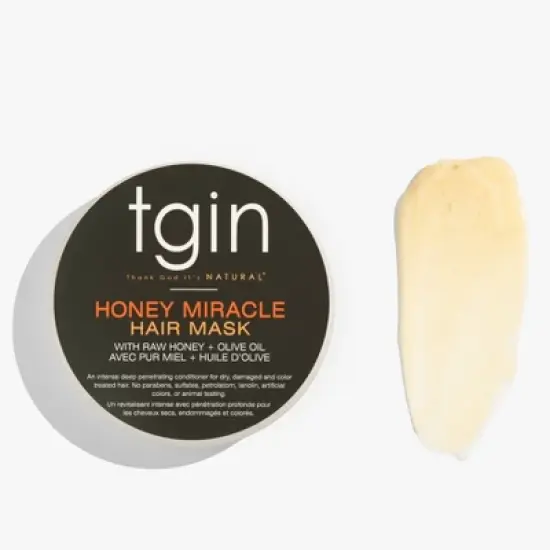 TGIN Honey Miracle Hair Mask with Raw Honey + Olive Oil Deep Conditioner - 12oz image {1}