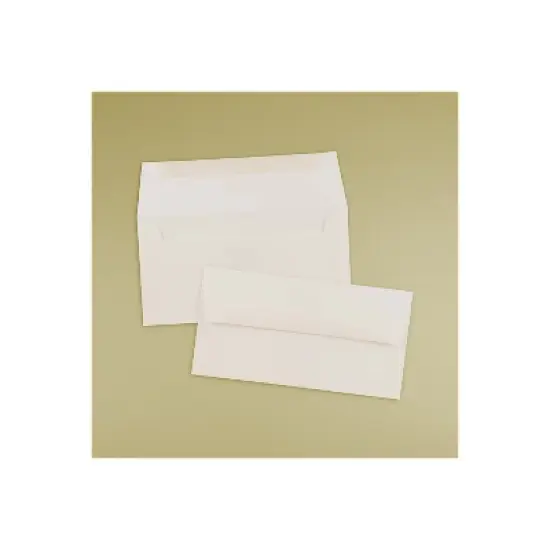JAM Paper Monarch Strathmore Invitation Envelopes 3.875x7.5 Bright White Wove 196556 image {3}