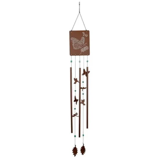 Woodstock Wind Chimes Signature Collection, Victorian Garden Chime, Rusted Steel Wind Chime image {13}