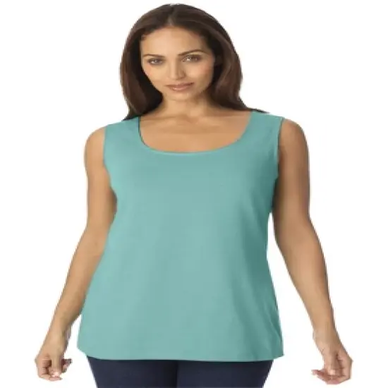 Jessica London Women&rsquo;s Plus Size Horseshoe Neck Tank image {5}