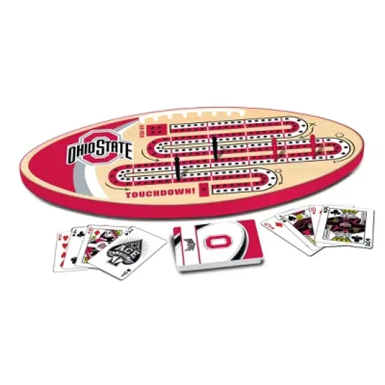 MasterPieces Officially Licensed  NCAA Ohio State Buckeyes Wooden Cribbage Game for Adults image {2}