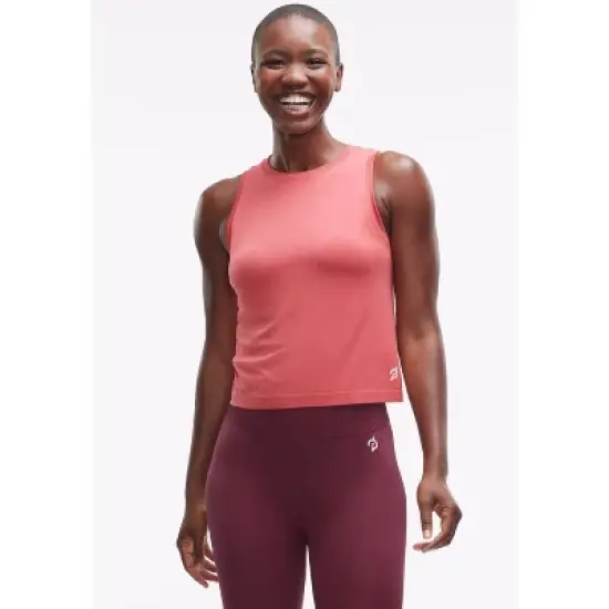 Peloton Women's Seamless Muscle Tank, Brick Red image {4}