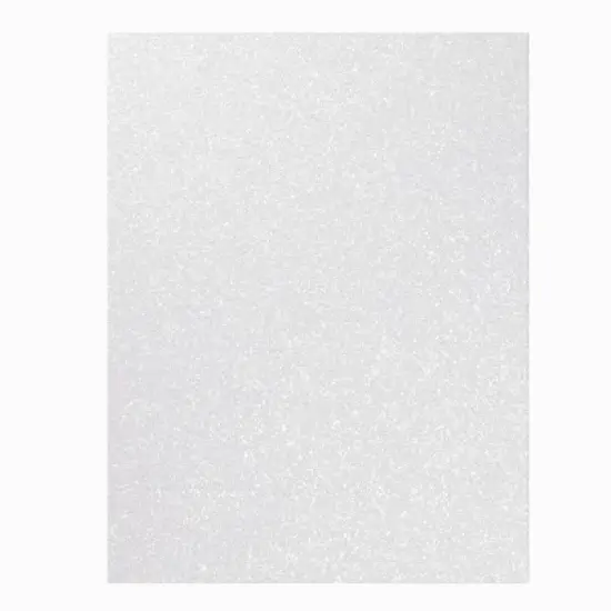 Bright Creations 24 Sheets White Glitter Cardstock Paper for Scrapbooking, Arts, DIY Sparkle Crafts, 280gsm, 8.5 x 11 In image {4}
