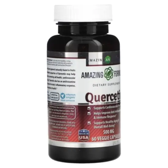 Amazing Nutrition Quercetin, 500 mg, 60 Veggie Capsules image {4}