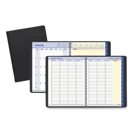 QuickNotes Weekly Vertical-Column Format Appointment Book, 11 x 8.25, Black Cover, 12-Month (Jan to Dec): 2026 image {7}