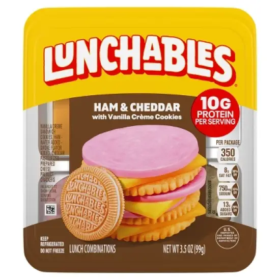 Lunchables Ham & Cheddar Cheese Cracker Stackers - 3.5oz image {8}