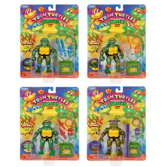 Teenage Mutant Ninja Turtles 4pk Cartoon Action Figures image {2}