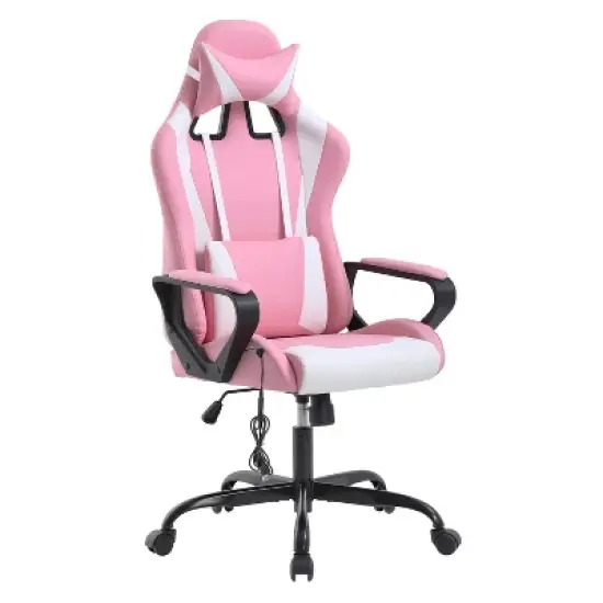 FDW Gaming Chiar Comfortable and Stylish Massage Office Chair with Adjustable Lumbar Support 360-Degree Swivel and Smooth-Rolling Casters image {11}