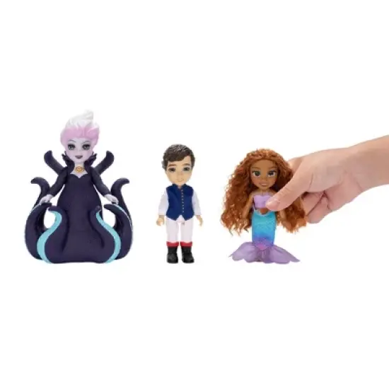 Disney&rsquo;s The Little Mermaid Ariel, Ursula & Eric 6" Petite Doll Gift Set image {2}