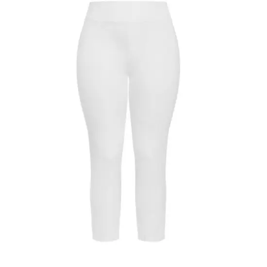 Women's Plus Size Butter Denim Pull On Jean White - average | AVENUE image {2}