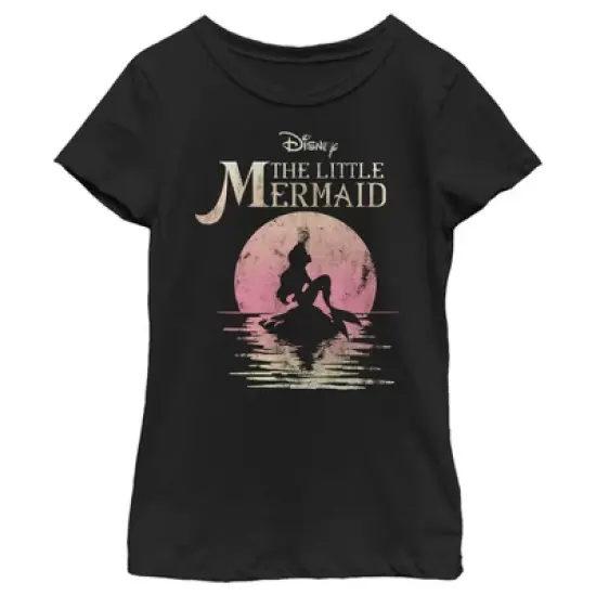 Girl's The Little Mermaid Ariel Sunset T-Shirt image {3}