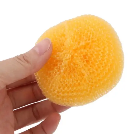 Unique Bargains Plastic Scrubber Mesh Kitchen Scouring Pads Multicolor 3" x 1.4" 8 Pcs image {2}