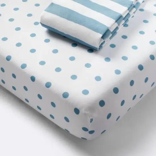 Crib Bedding Set - Blue - 4pc - Cloud Island&trade; image {2}