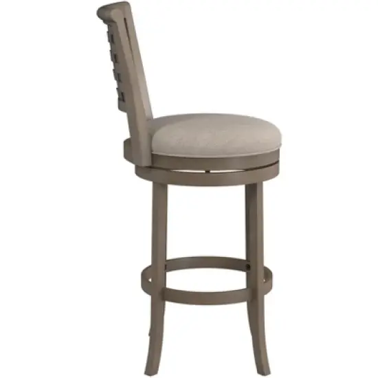 Thredson Swivel Height Barstool Light Antiqued Gray Wash - Hillsdale Furniture image {4}