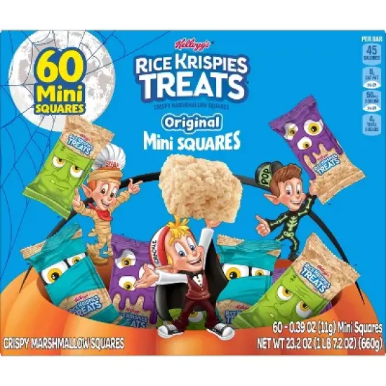 Rice Krispies Treats Halloween Mini Marshmallow Squares - 23.2oz/60ct image {6}