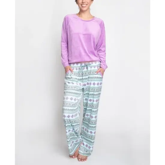 MUK LUKS Women's Winter Warmup Pajama Set image {4}