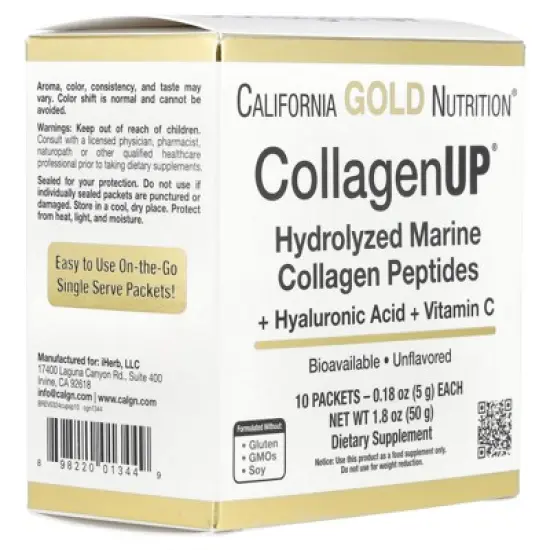 Collagen Peptides Powder with Hyaluronic Acid, Support for Healthy Hair, Skin, Nails, Joints and Bones, Non-GMO, Gluten and Dairy Free, Unflavored, 10 image {4}