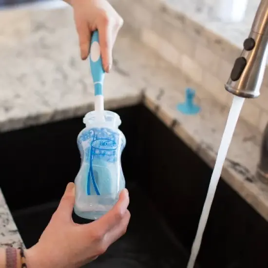 Dr. Brown's Baby Bottle Brush - Sponge and Bristle Brush - 3pk image {7}