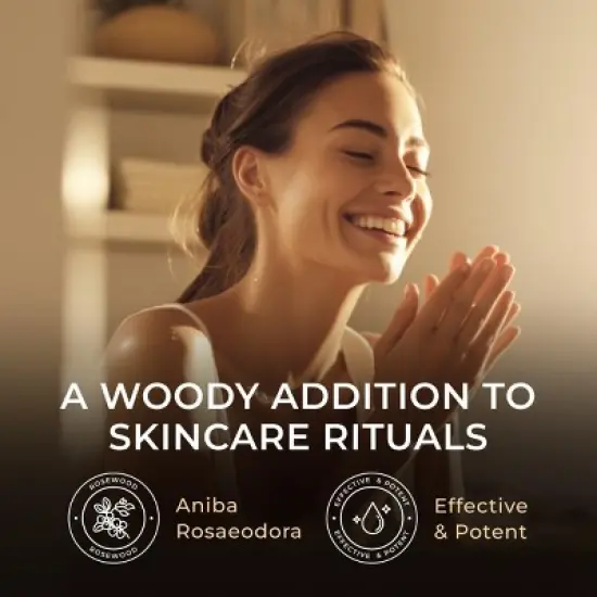 Gya Labs Rosewood Essential Oil for Skin - 0.34 Fl Oz -Rosewood Oil for Diffuser & Aromatherapy, Massage, Candle Making Scent image {2}