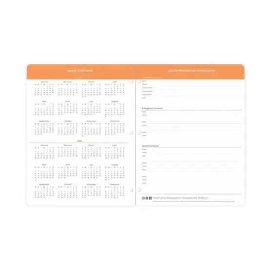 Blue Sky 8.5"x11" 2025-2026 Monthly Teacher Lesson Stapled Planner Clear Cover Mira Pink, Teacher Supplies image {5}