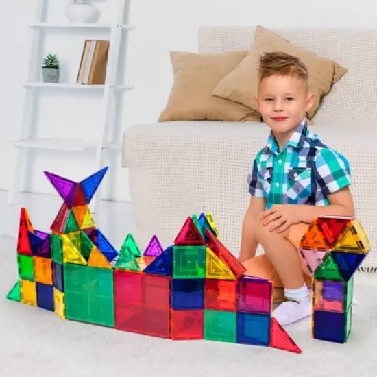 Picasso Tiles Magnetic Tile 100pc Building Set image {2}