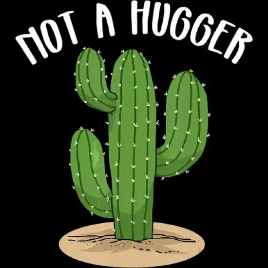 Men's Design By Humans Not A Hugger Tshirt Botanical Cactus Tee Introvert Succulent By Luckyst Tank Top image {1}