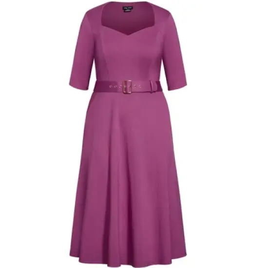 Women's Plus Size  Maeve Dress - magenta | CITY CHIC image {2}