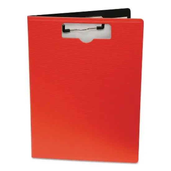 Baumgartens Portfolio Clipboard With Low-Profile Clip 1/2" Capacity 8 1/2 x 11 Red 61632 image {3}