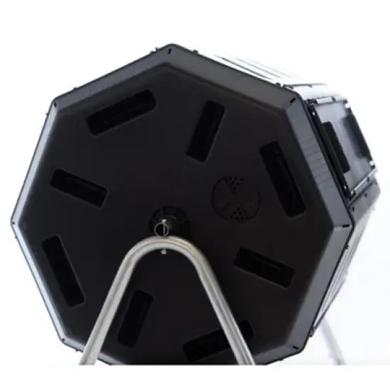 FCMP Outdoor HOTFROG 37 Gallon Plastic Dual Chamber Tumbling Composter Outdoor Elevated Rotating Garden Compost Bin image {2}