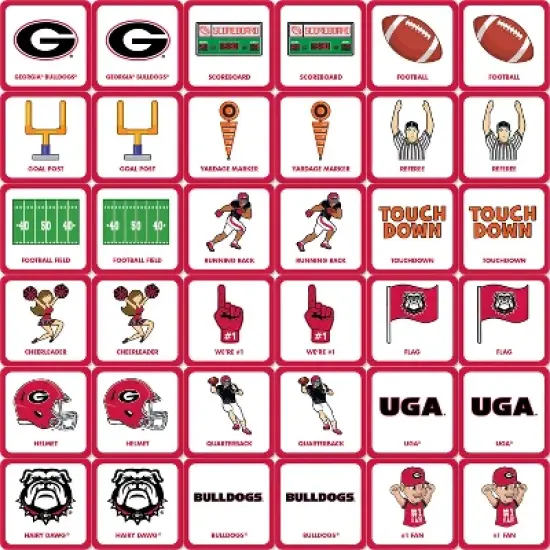 MasterPieces Officially Licensed NCAA Georgia Bulldogs Matching Game for Kids and Families image {2}