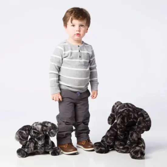 Manhattan Toy Luxe Liam Stuffed Animal Elephant Plush Baby Toy, 9" image {2}