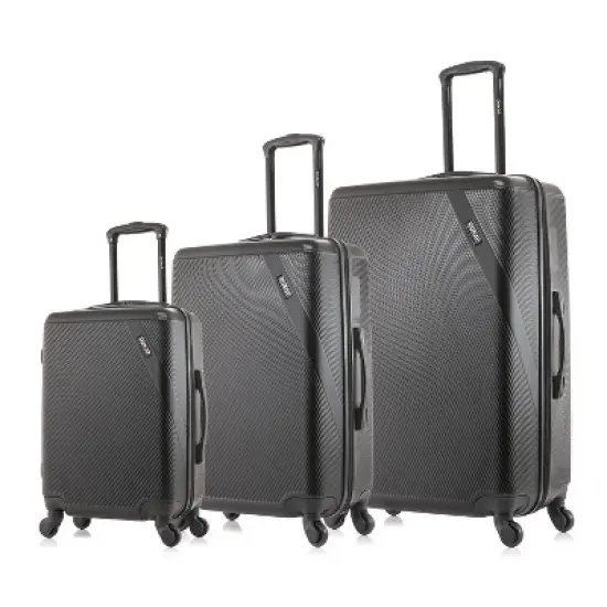 DUKAP Discovery Lightweight Hardside Checked Spinner Luggage Set 3pc image {6}