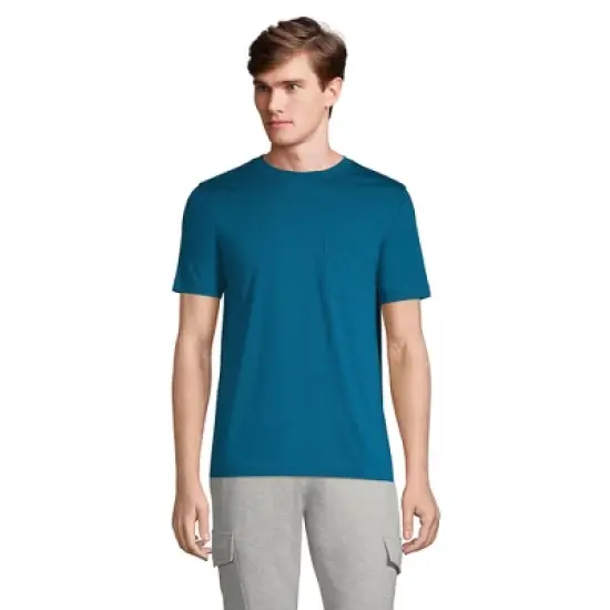 Lands' End Men's Short Sleeve Comfort First Mesh Pocket Tee image {7}