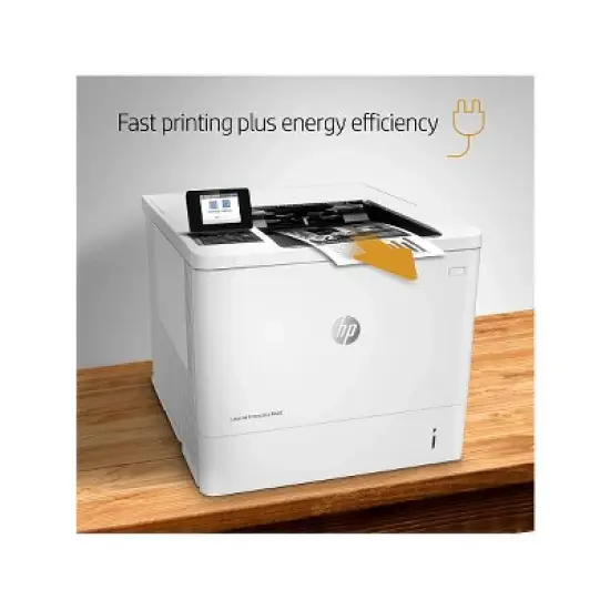 HP LaserJet Enterprise M607n Laser Printer, Black And White Mobile Print Up to image {6}
