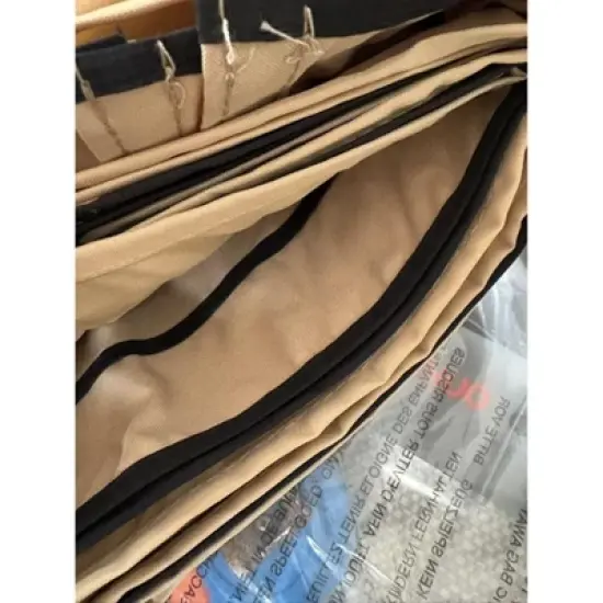 Gulches 10x12 Ft Outdoor Patio Gazebo Replacement Canopy - Double Tiered Tent Roof Cover Only (Frame Not Included), Tan image {3}