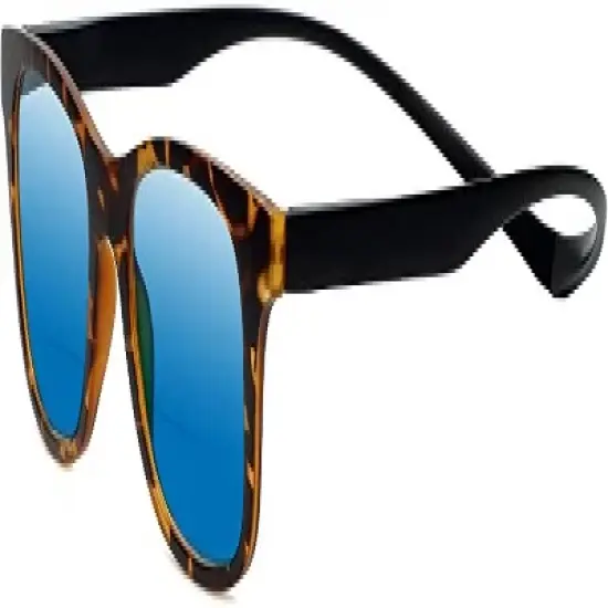 Magz Chelsea Magnetic Front Connecting Polarized Sun OR Bi-Focal Sunglasses in Black Blue image {5}